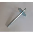 Pedáltengely, 26 fogú, 227 mm, galvanizált, Jawa Babetta 207