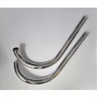 Kipufogókönyök, hosszú, halfarkú dobhoz, krómozott, Jawa 250 typ 353 Kyvacka