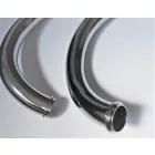 Kipufogókönyök, hosszú, halfarkú dobhoz, krómozott, Jawa 250 typ 353 Kyvacka