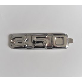 Embléma oldaldobozra 350, krómozott, Jawa 634