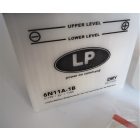Motorkerékpár akkumulátor 6V 11Ah LP 6N11A-1B, 12,2x6,2x13 cm