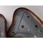 Ülések, első, hátsó, retro bőr, barna, Jawa Perak