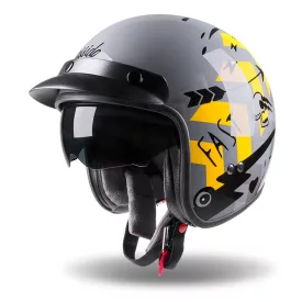   Bukósisak CASSIDA OXYGEN BADASS - S / 55-56 /  szürke/sárga