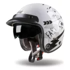 Bukósisak CASSIDA OXYGEN BADASS - L / 59-60 / fehér/szürke