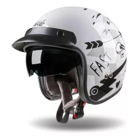   Bukósisak CASSIDA OXYGEN BADASS - L / 59-60 / fehér/szürke