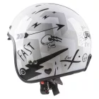 Bukósisak CASSIDA OXYGEN BADASS - L / 59-60 / fehér/szürke