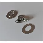 Csavarzár vízhatlan ponyva forgótartozékhoz, rögzítőgomb, 8 mm, nikkelezett-nikkelezett acél, VELOREX 175/250/350
