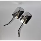 Hátsó visszapillantó tükrök. Jobb + Bal, kerekített M10x1,25 2RH, krómozott, Jawa, ČZ