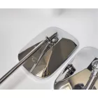 Hátsó visszapillantó tükrök. Jobb + Bal, kerekített M10x1,25 2RH, krómozott, Jawa, ČZ