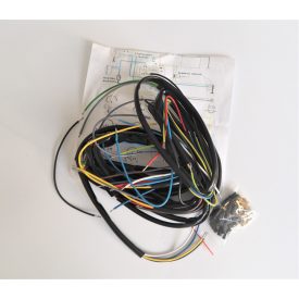   Elektromos kábelköteg és rajz, üzemanyagtankba süllyesztett gyújtáskapcsolóhoz, Jawa 250/350 Perak, Kyvacka