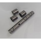 Lengővilla tengely perselyezett, olajhoronnyal, 150 mm, acél/öntöttvas, köszörült, Jawa Libenak