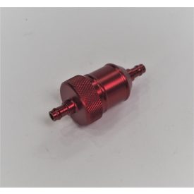   Üzemanyag szűrő kerek, piros, elektrokémiai polírozással alumínium, Jawa, ČZ