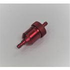 Üzemanyag szűrő kerek, piros, elektrokémiai polírozással alumínium, Jawa, ČZ