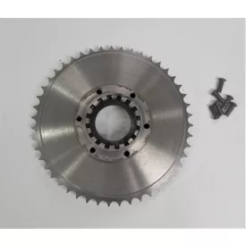   Hátsó lánckerék komplett 47 fogú, nem felületkezelt burkolat, Jawa 250/350 Perak