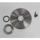 Hátsó lánckerék komplett 47 fogú, nem felületkezelt burkolat, Jawa 250/350 Perak