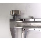 Távtartó: kerék tengely, 24x9x14 mm, korrózióálló/polírozott, Jawa