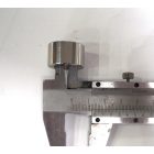 Távtartó: kerék tengely, 22x13x14 mm, korrózióálló/polírozott, Jawa