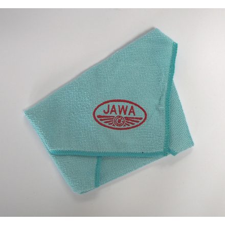 Mikroszálas törlőkendő, 30 X 30 cm, kék, Jawa logo