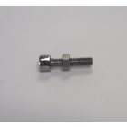 Fékbowden állítócsavar, M6 x 28 mm, korrózióálló/polírozott, Jawa Villiers, Special