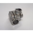 Kormány bilincs, alumínium, elektrokémiai polírozással, Jawa 05, 20, 550, 555