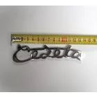 Felirat Cezeta, műanyag, krómozott, ČZ 501/502/505
