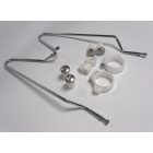 Túraplexi tartó, egyenes, Jawa Kyvacka