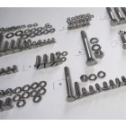 Csavarkészlet, váz és motorblokk, korrózióálló/polírozott, Jawa 50 typ 555