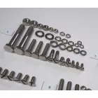 Csavarkészlet, váz és motorblokk, korrózióálló/polírozott, Jawa 50 typ 555