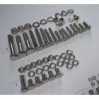 Csavarkészlet, váz és motorblokk, korrózióálló/polírozott, Jawa 50 typ 555