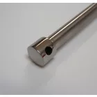 Kerék tengely, hátsó, 180 mm, korrózióálló, polírozott, Jawa 555