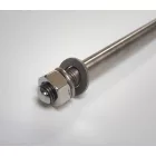 Kerék tengely, hátsó, 180 mm, korrózióálló, polírozott, Jawa 555