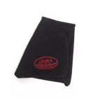 Mikroszálas törlőkendő, 30 X 30 cm, fekete, Jawa logo