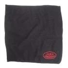 Mikroszálas törlőkendő, 30 X 30 cm, fekete, Jawa logo