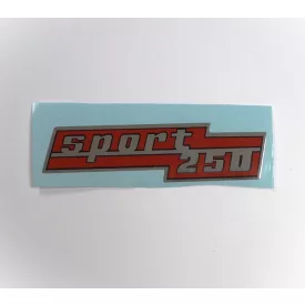 Matrica, 140 x 37 mm, ČZ Sport 250,