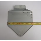 Hátsó rendszámtábla tartó, fémtiszta, felületkezeletlen, ČZ 98, 125 A