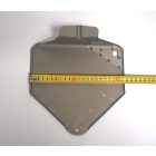 Hátsó rendszámtábla tartó, fémtiszta, felületkezeletlen, ČZ 175-500