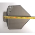 Hátsó rendszámtábla tartó, fémtiszta, felületkezeletlen, ČZ 175-500