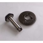 Vezérműtengely meghajtó lánckerék, kúpos + vezérműtengely meghajtó lánckerék, felső, Jawa 500 OHC 01, 02