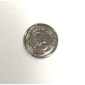   Lemez, kürtfedélhez, ČZ logóval, méret 25 mm, krómozott