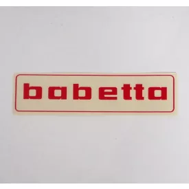 Matrica BABETTA, 145x37mm, piros, Jawa Babetta