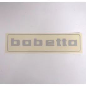 Matrica BABETTA, 145x37mm, ezüst, Jawa Babetta