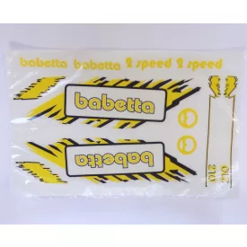 Matrica lap BABETTA, sárga, Jawa Babetta 210
