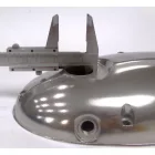 Gyújtás oldali fedél (bal), kémiailag polírozott, eredeti, ČZ 125-175