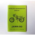 Alkatrészkatalógus, Jawa 90 - Szlovák nyelven, A5 formátum, 62 oldal