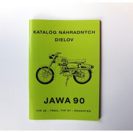  Alkatrészkatalógus, Jawa 90 - Szlovák nyelven, A5 formátum, 62 oldal