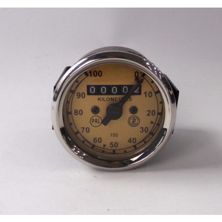 Kilométeróra, 0-100 km/h, lemez arany-fekete, PAL, ČZ 150 C