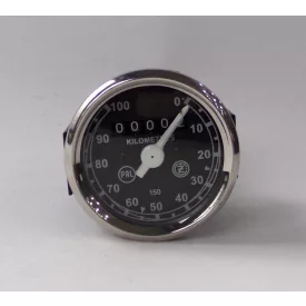   Kilométeróra, 0-100 km/h, lemez fekete-fehér, PAL-ČZ, ČZ 150 C
