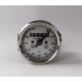   Kilométeróra, 0-100 km/h, lemez ezüst-fekete, AP, ČZ 150 C