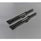 Kipufogó dob + könyök, krómozott, készlet, Jawa 250 typ 353 Kyvacka ( DUELLS )