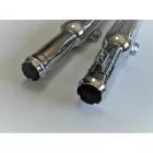 Kipufogó dob + könyök, krómozott, készlet, Jawa 250 typ 353 Kyvacka ( DUELLS )